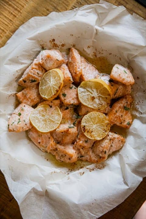 Air Fryer Salmon Bites