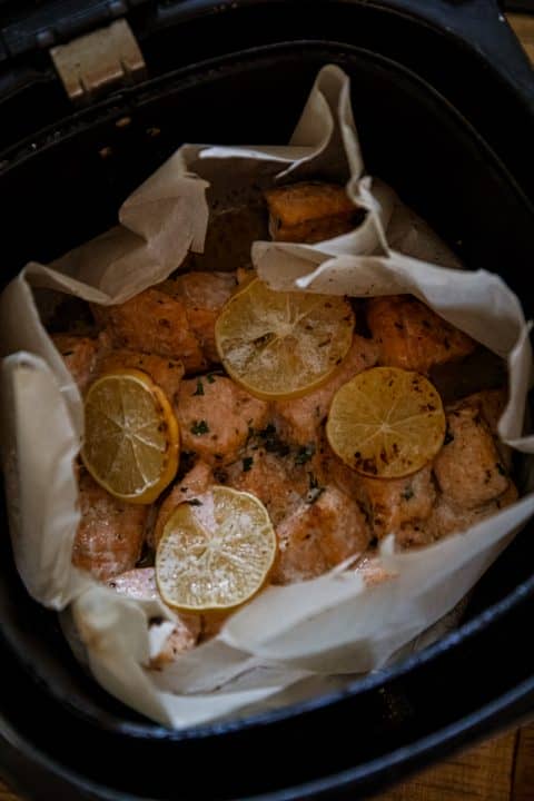 Air Fryer Salmon Bites