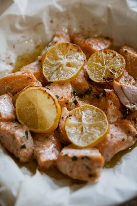 Air Fryer Salmon Bites