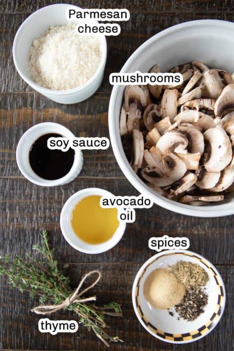 15 Minute Easy Air Fryer Mushrooms With Garlic