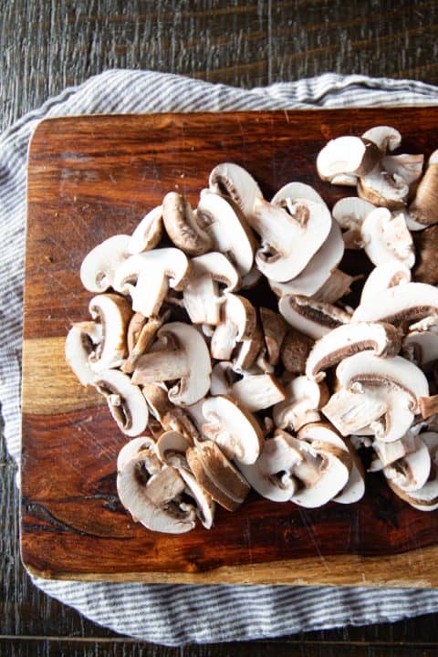 15 Minute Easy Air Fryer Mushrooms With Garlic